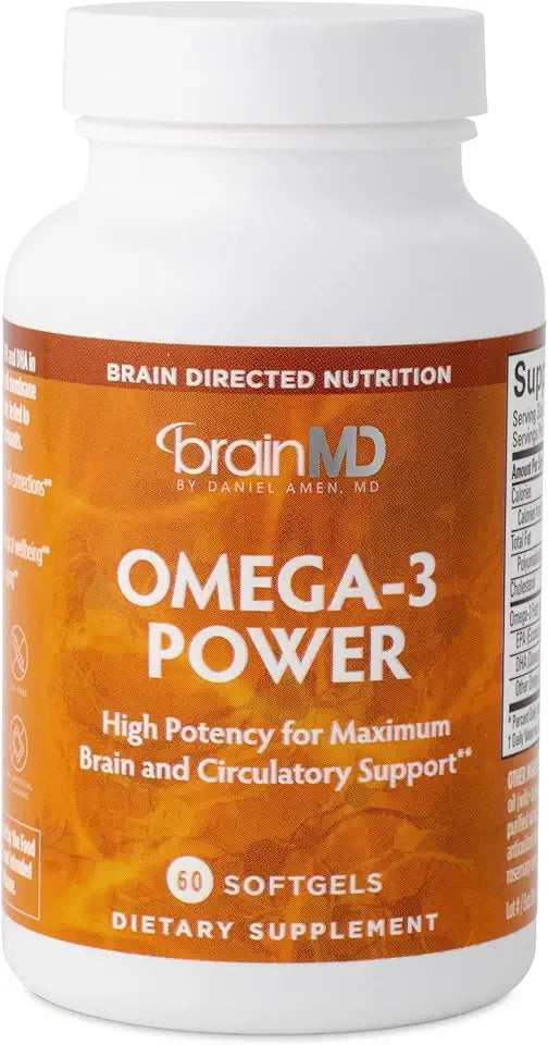 Omega-3 60 Capsules Pack of 2 DHA EPA Gluten Free Supplement G5488