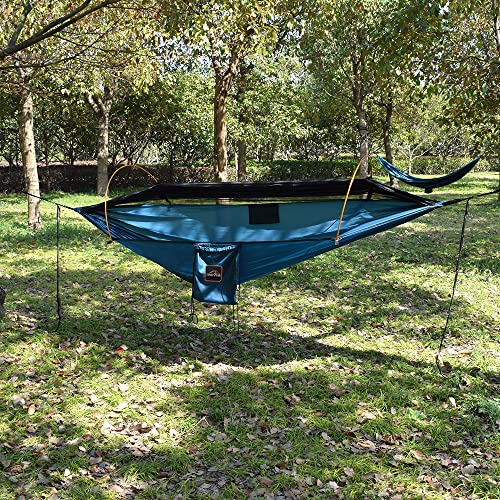 Lightweight Double Camping Hammock with Mosquito Net and Tree Straps R82744