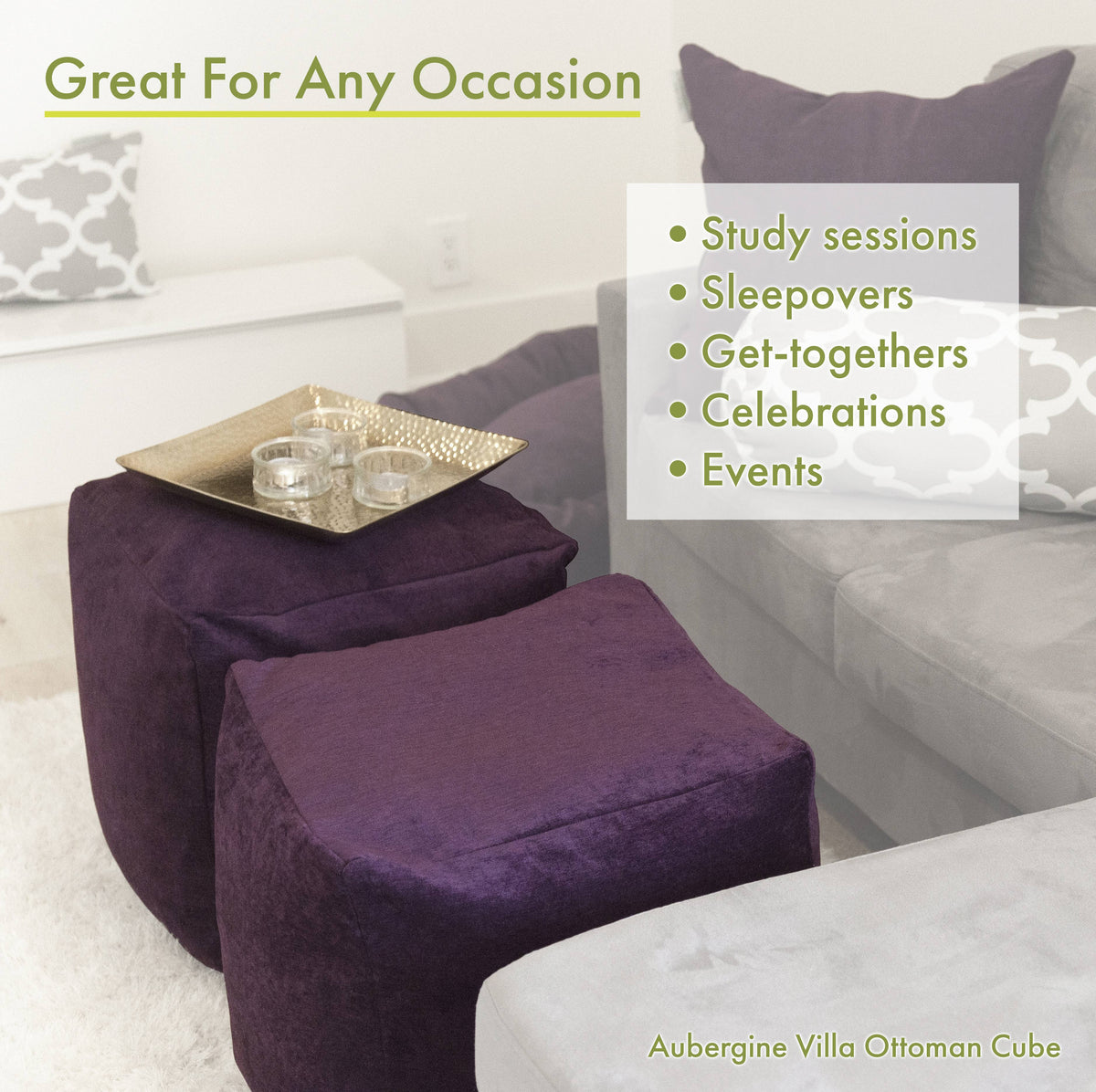 Bamboo Cube - Sage - Small H6746
