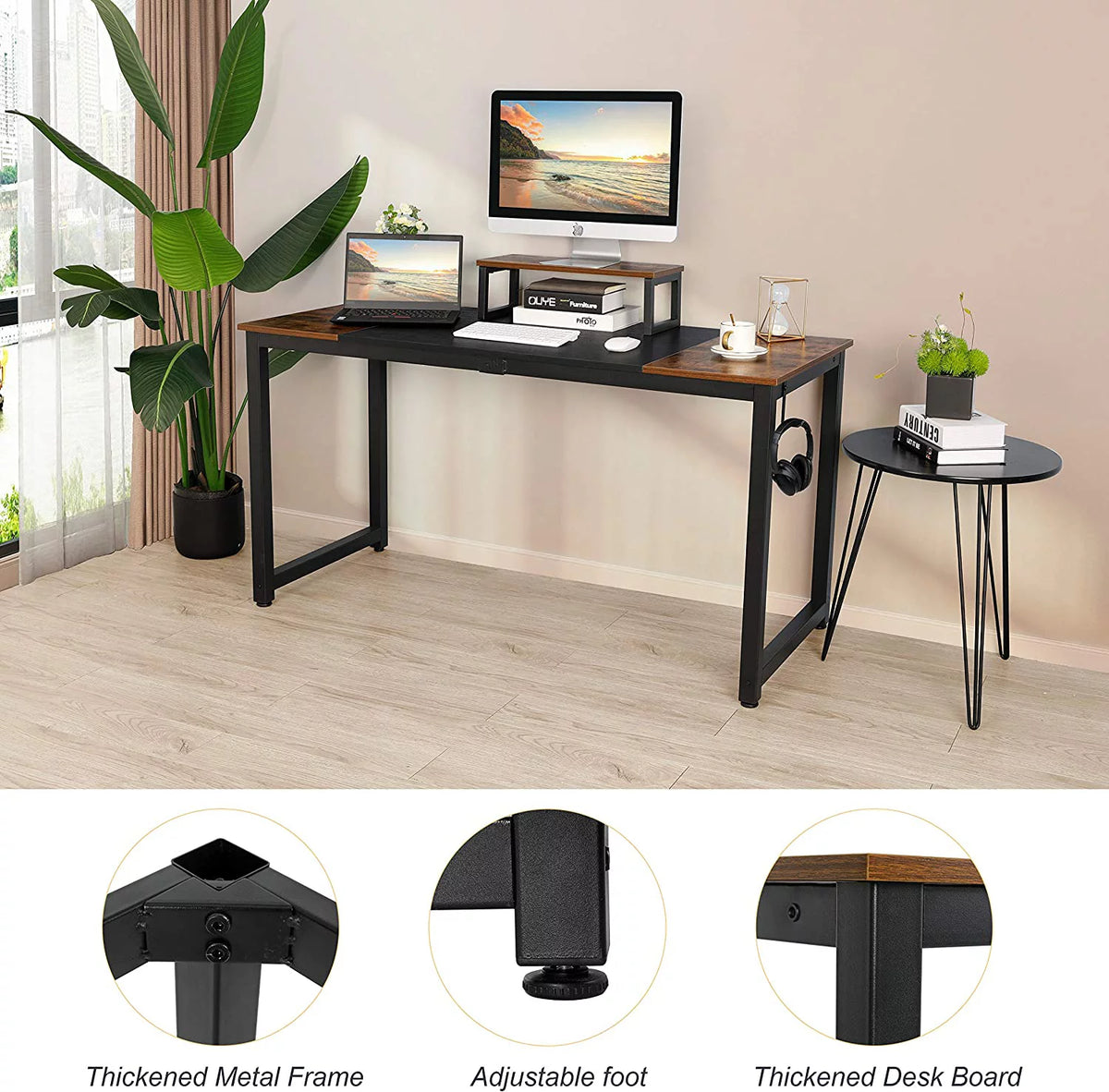 Computer Desk with Monitor Stand Y99315