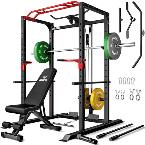 Power Cage with LAT Pulldown and Adjustable Pulley System Y36759