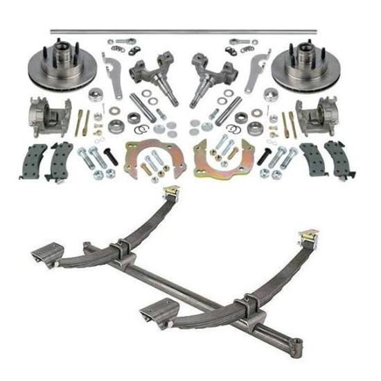 48 in Axle Spindle Brake Kit 5on4-1/2 Pattern V528
