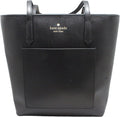 Black Leather Tote J750356