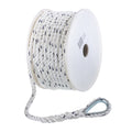 3-Strand Twisted Nylon Boat Anchor Line Rope, White/Blue, 3/8 In. X 100 Ft. O301