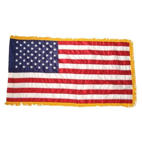 3ft x 5ft Nylon Flag with Indoor Pole Hem and Fringe X5864