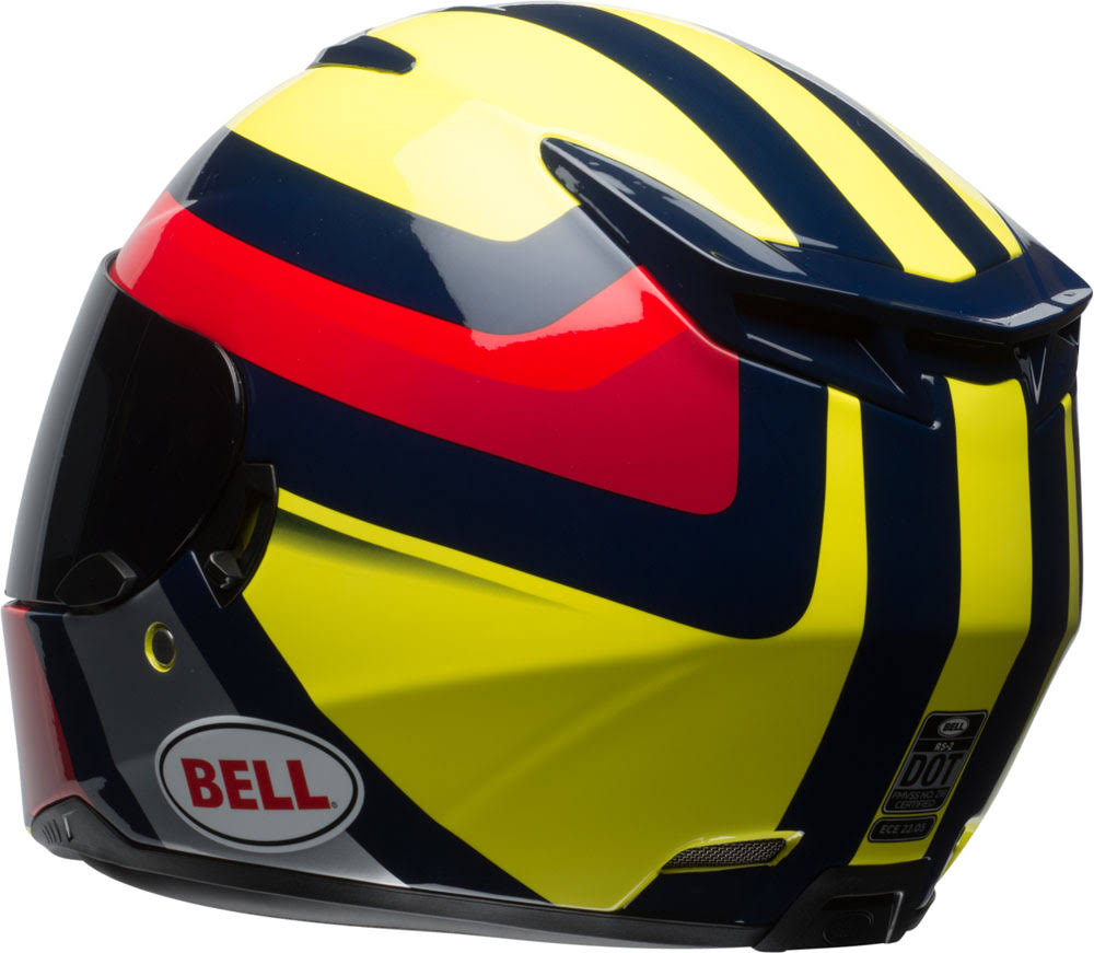 Gloss Hi-Viz Yellow Navy Red Helmet Size Small Q91257