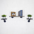 Black Set of 3 Wall Shelf M8545