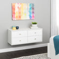 White 4-Drawer Dresser Y441610