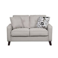 Beige Linen Upholstered Tufted Loveseat T754854