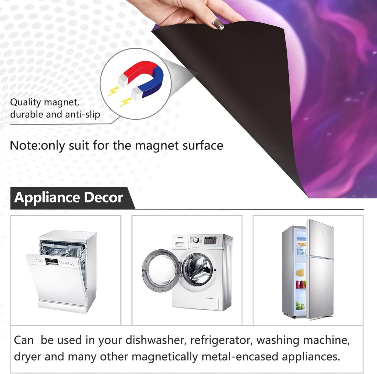 Magnetic Dishwasher Sticker 23in W x 26in H S141978