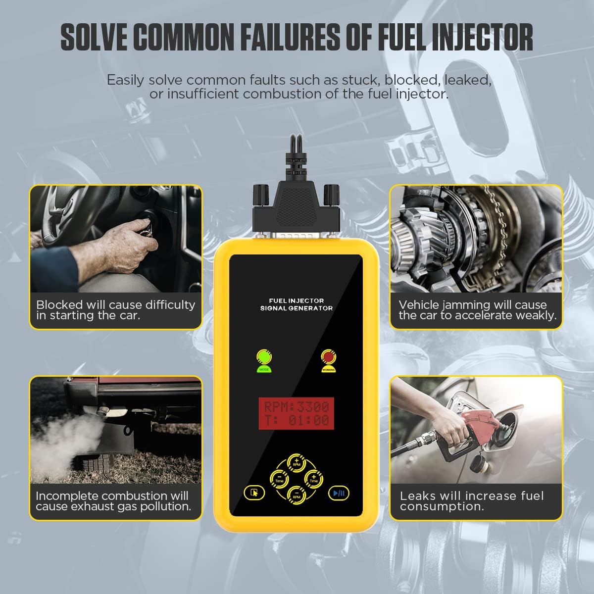 Fuel Injector Signal Generator Cleaner Pack of 2 S907