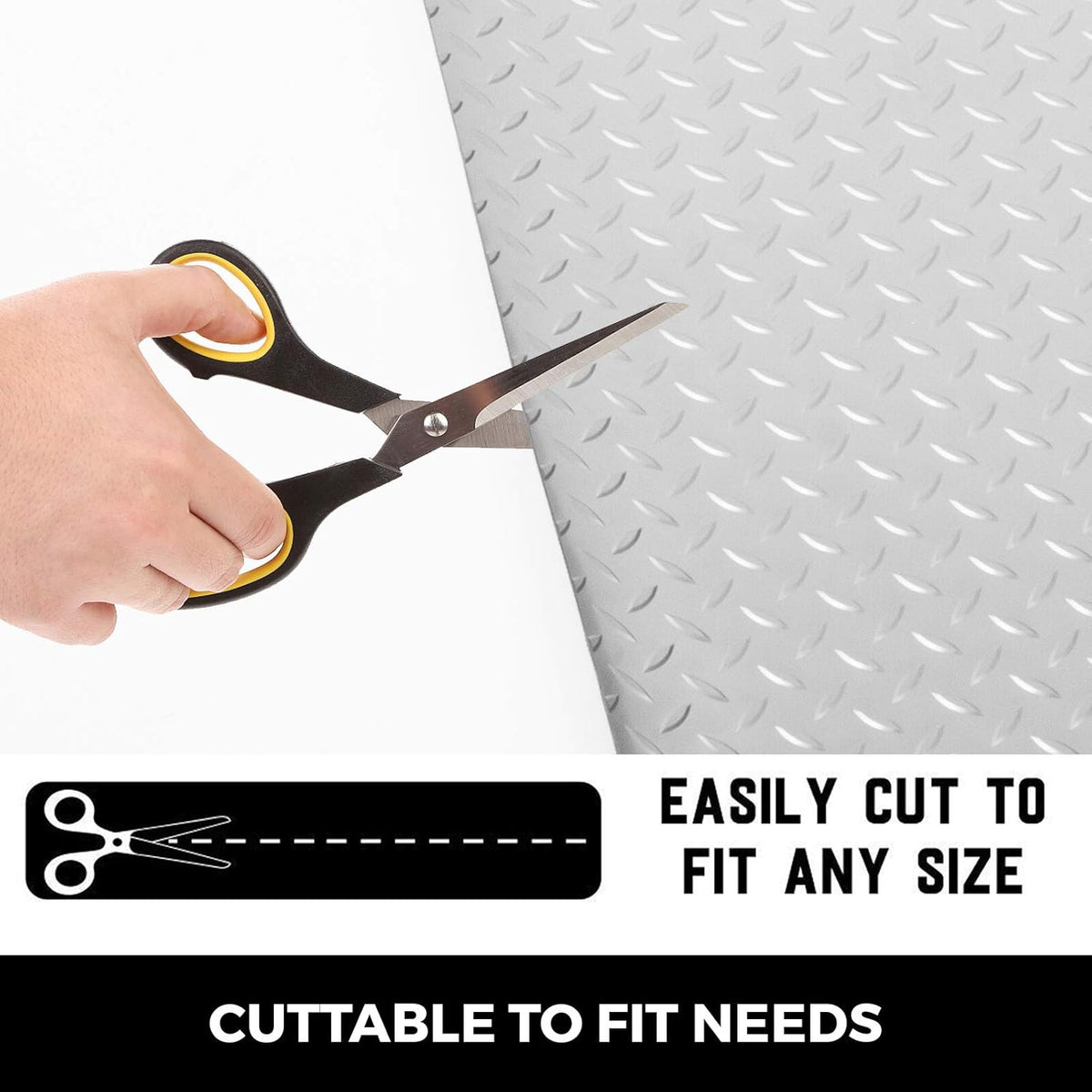 25.5 x 3.6 Ft 2.5mm PVC Garage Floor Mat E334