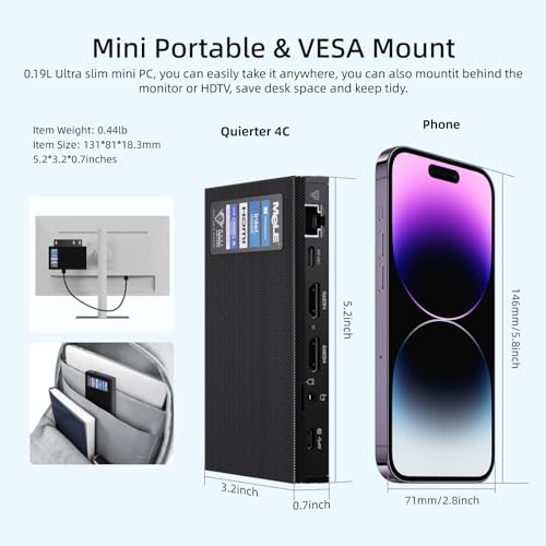 16GB Ram 512GB ROM Mini PC with Windows 11 Pro T489