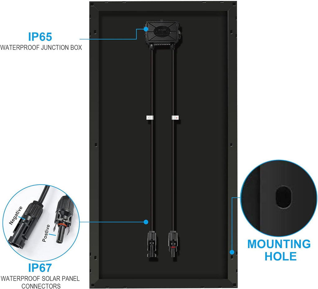 200 Watt Black Mono Solar Panel Z767
