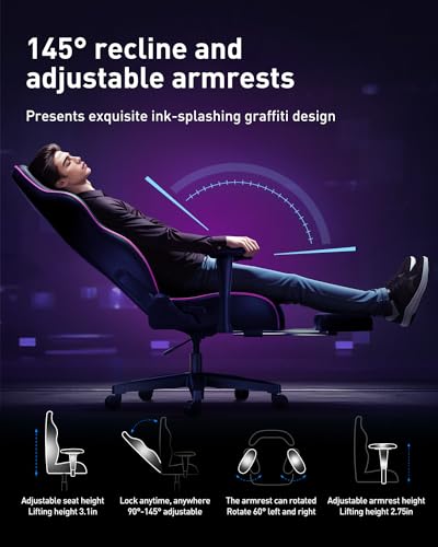 Black Velvet Gaming Chair O5410