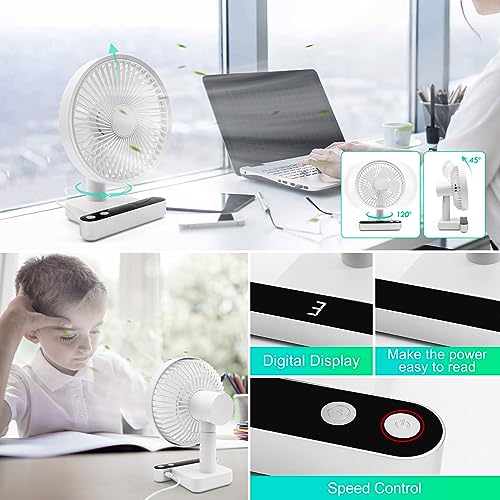 Rechargeable Oscillating Desk Fan D4242