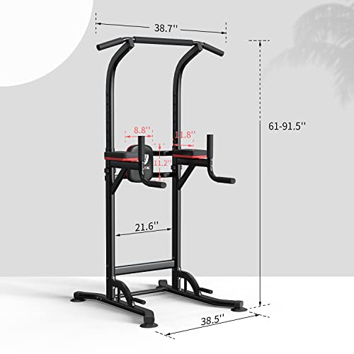 Pull Up Bar Power Tower Dip Station Workout Equipment W271396