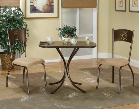 3 Piece Dark Cappuccino Dinette X869055