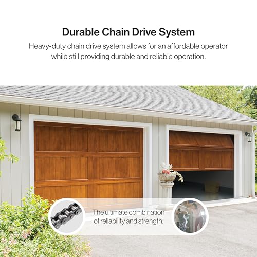 Garage Door Opener with Battery Backup, Black B935562