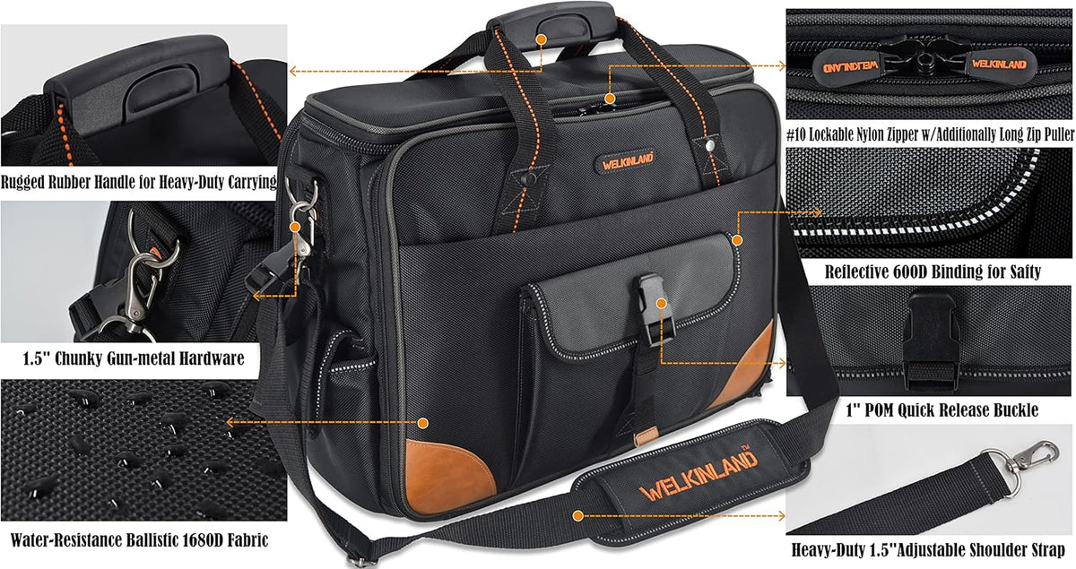Electrician Tool Bag with 88 Pockets K853