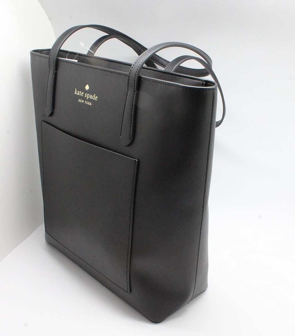Black Leather Tote J750356