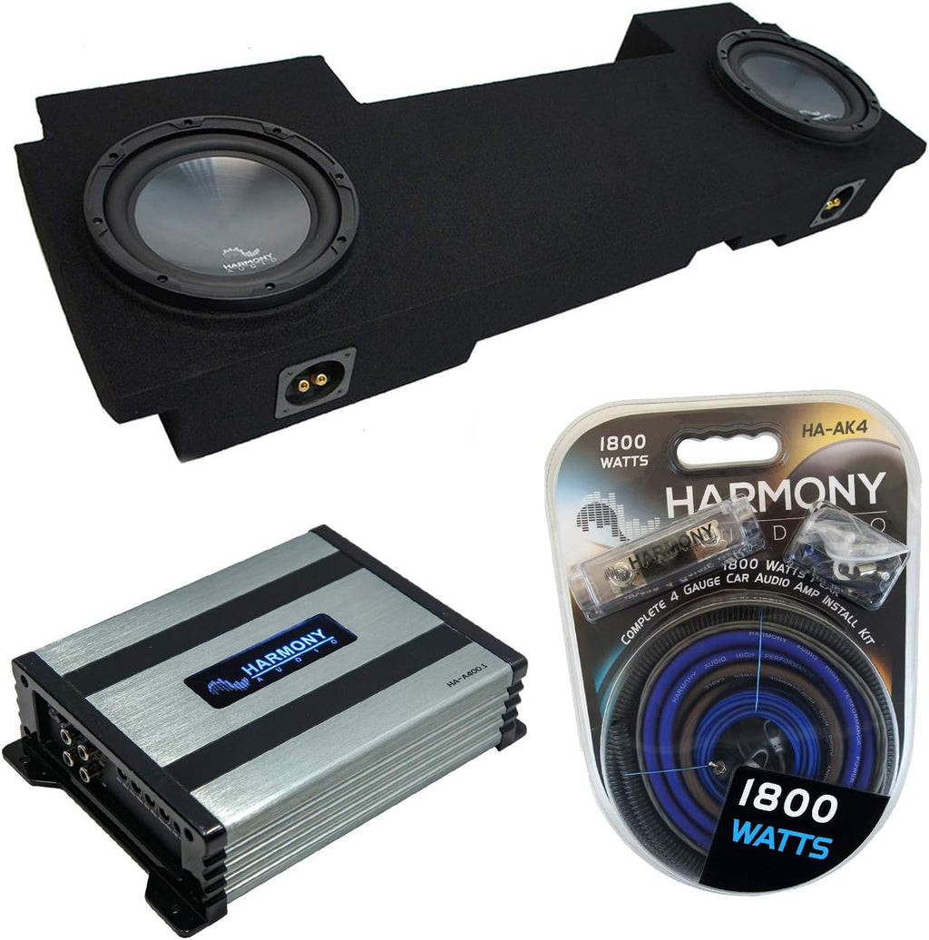 12 Subwoofer with Amp and Underseat Sub Box V579