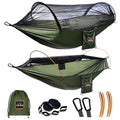 Lightweight Double Camping Hammock with Mosquito Net and Tree Straps R82744