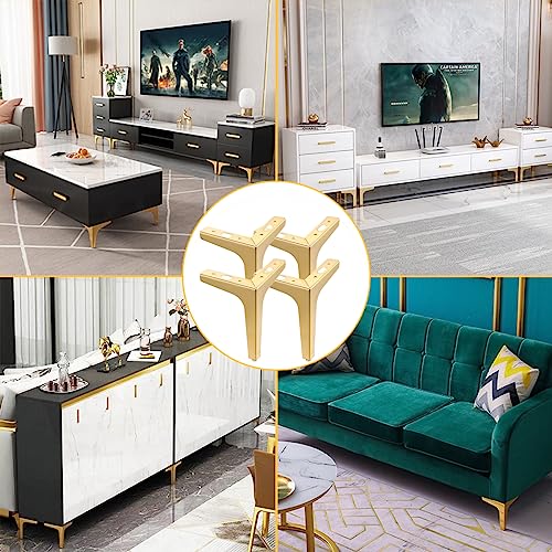4 PCS Gold Metal Furniture Legs R763