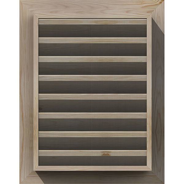 18-in x 16-in Unfinished Smooth Pine Gable Vent T2465