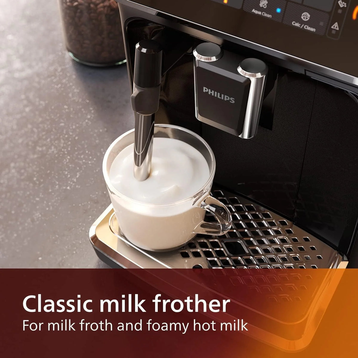Fully Automatic Espresso Machine with Milk Frother H216365