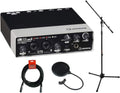 USB 2.0 Audio Interface with Microphone Stand, XLR Cable & Pop Filter Kit R500967