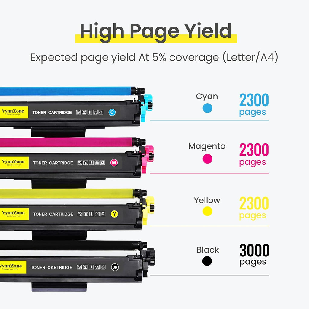 Black Cyan Magenta Yellow 4 Pack Toner Cartridge O76512