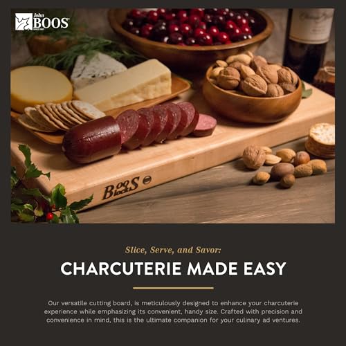 Reversible Wood Cutting Board, 18" x 12" x 1 1/4", Maple D5458