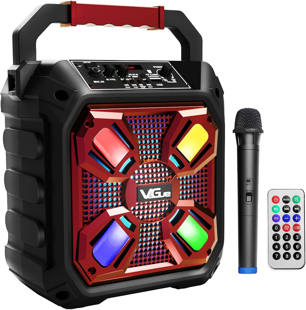 Karaoke Machine with Wireless Microphone and LED Lights Q726