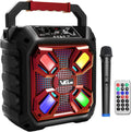 Karaoke Machine with Wireless Microphone and LED Lights Q726
