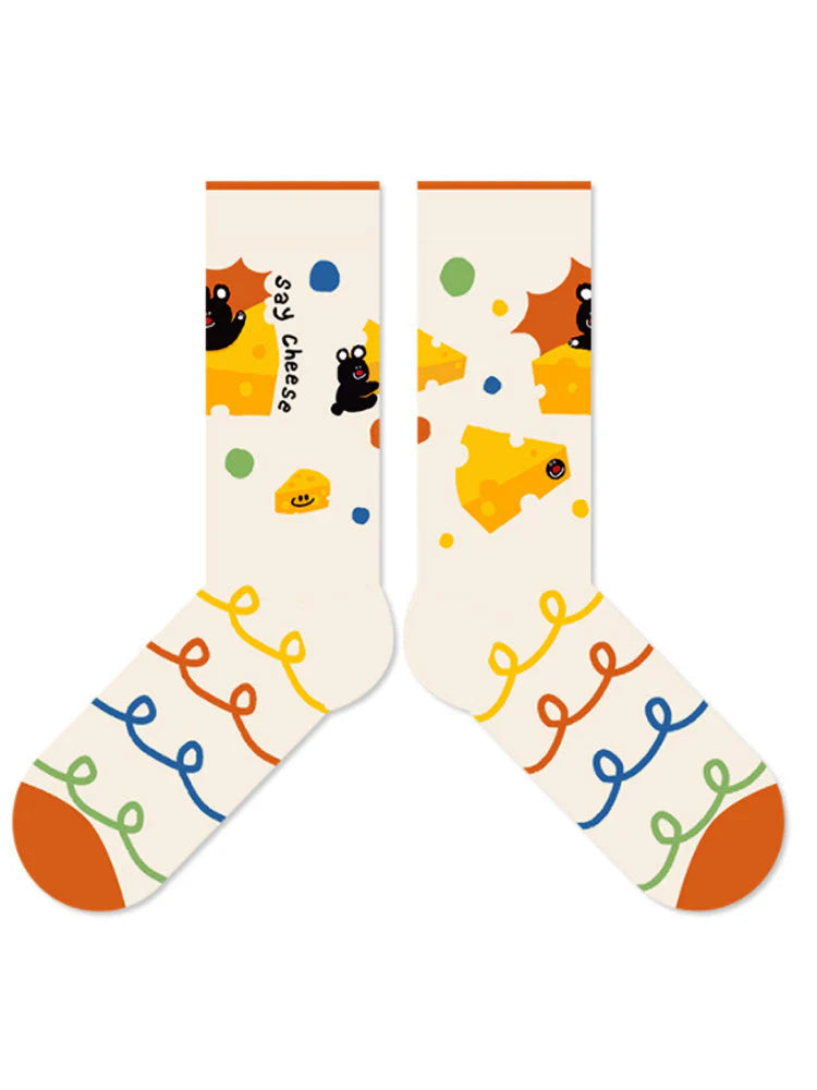 Black Bear Cotton Socks N2276