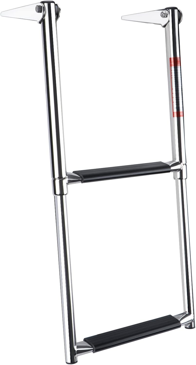 Telescoping 2 Step Stainless Steel Boat Drop Ladder Pack of 2 A7151