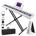 88 Keys Weighted Digital Piano with Stand, Bag, Pedal, Headphones S2650