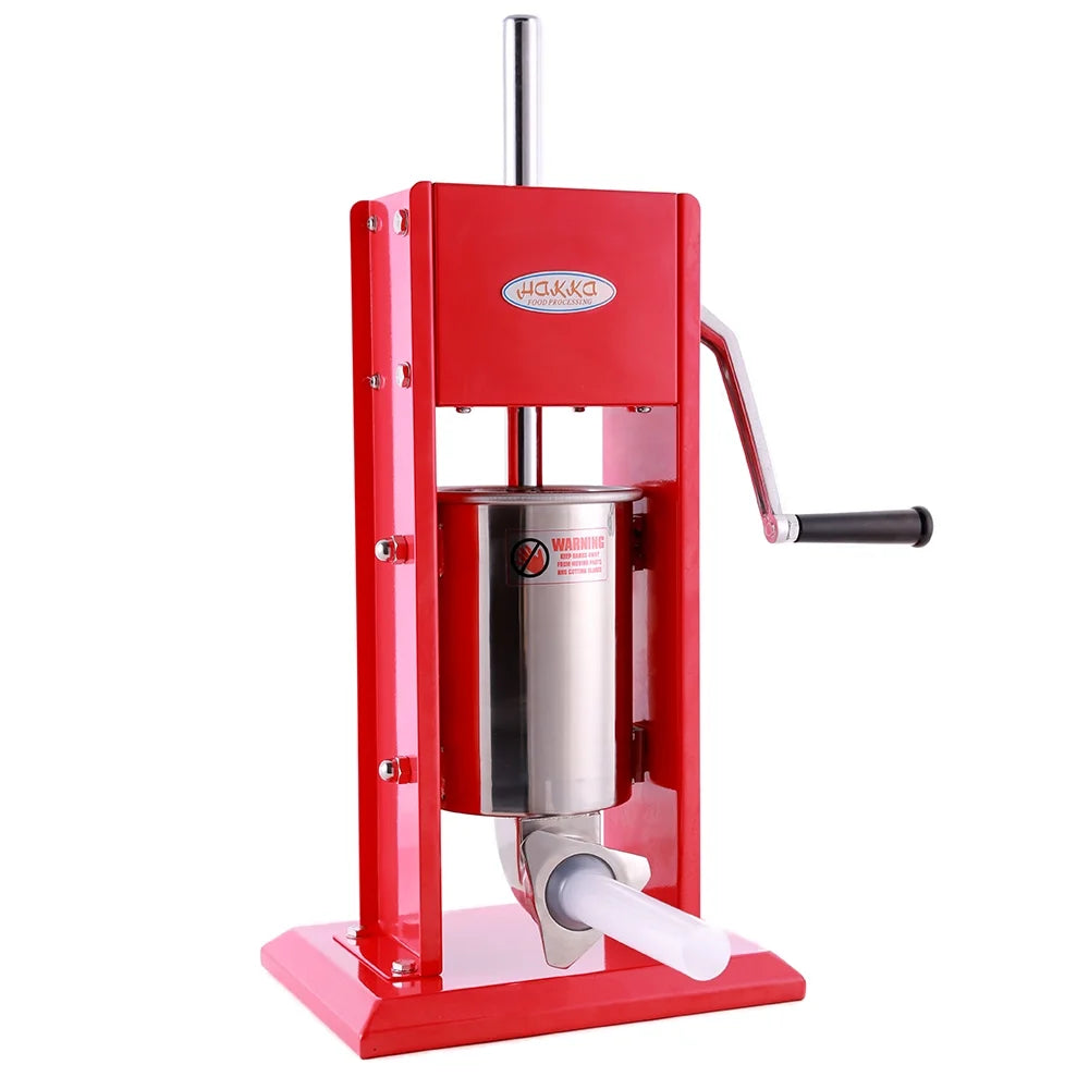 7 Lb/3 L 2 Speed Stainless Steel Vertical Sausage Stuffer T3624