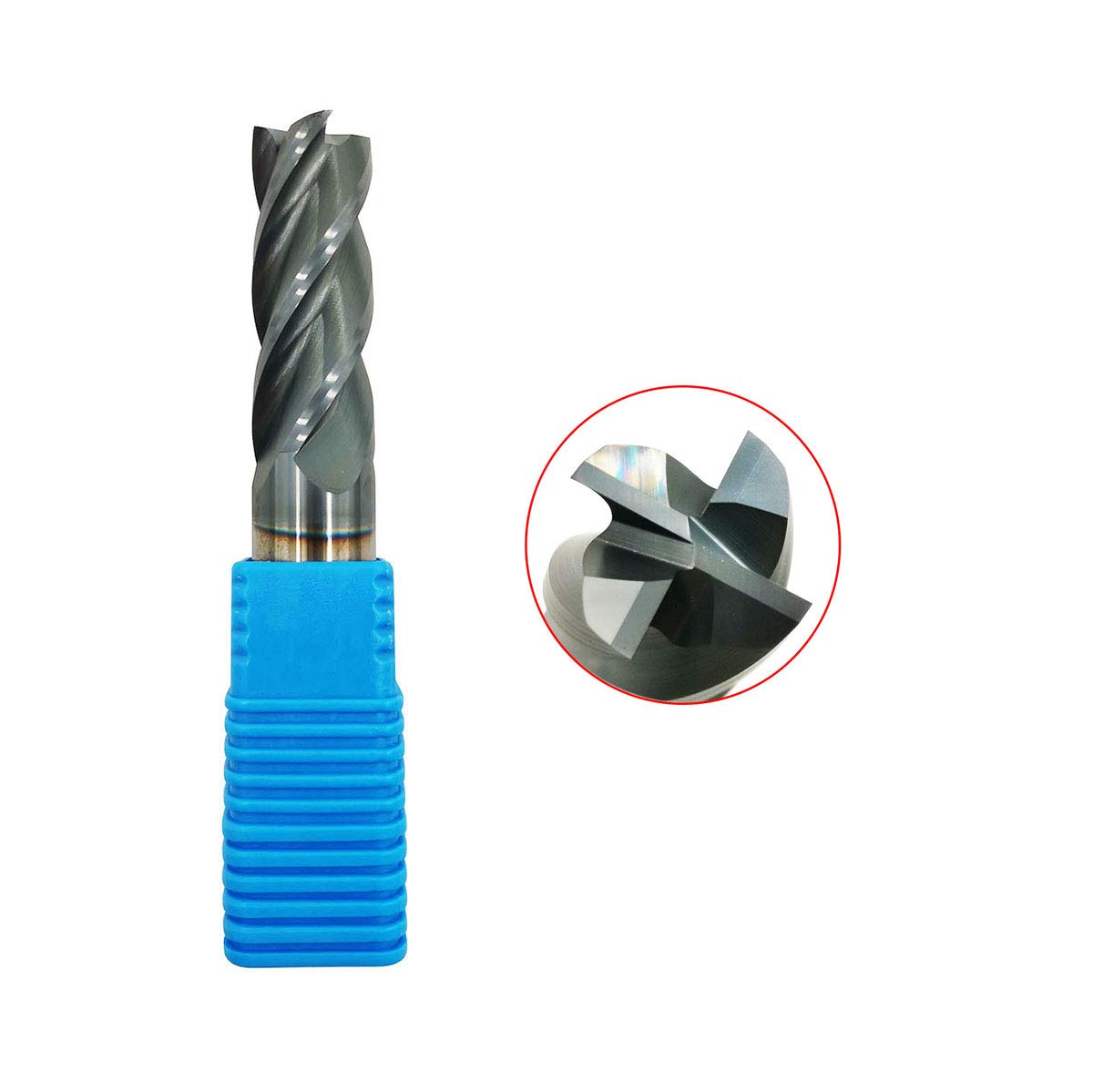 1/8 Carbide Square End Mill 4 Flute AlTiN Pack of 2 Q942361