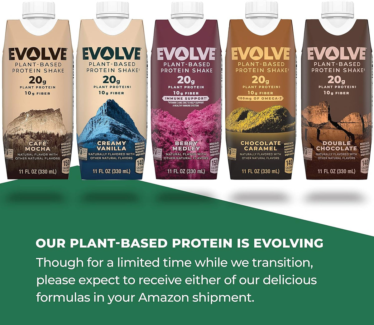 11oz 4 Pack Plant Based Protein Shake Double Chocolate W245305