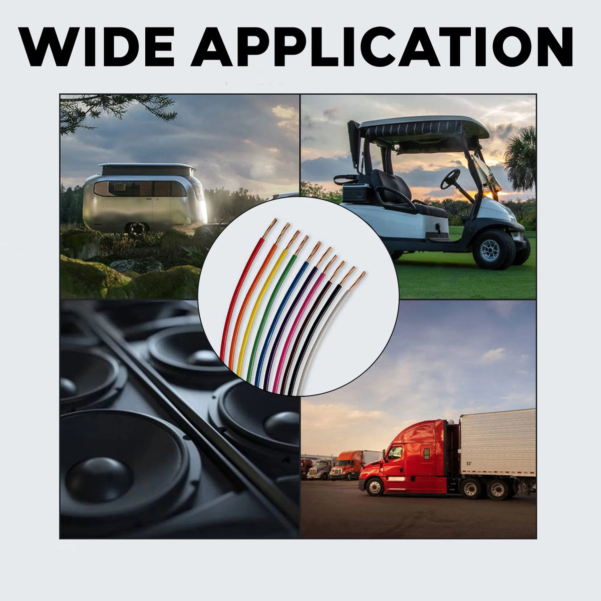12 Gauge Automotive Primary Wire 500ft 6 Color Bundle Set Y3550