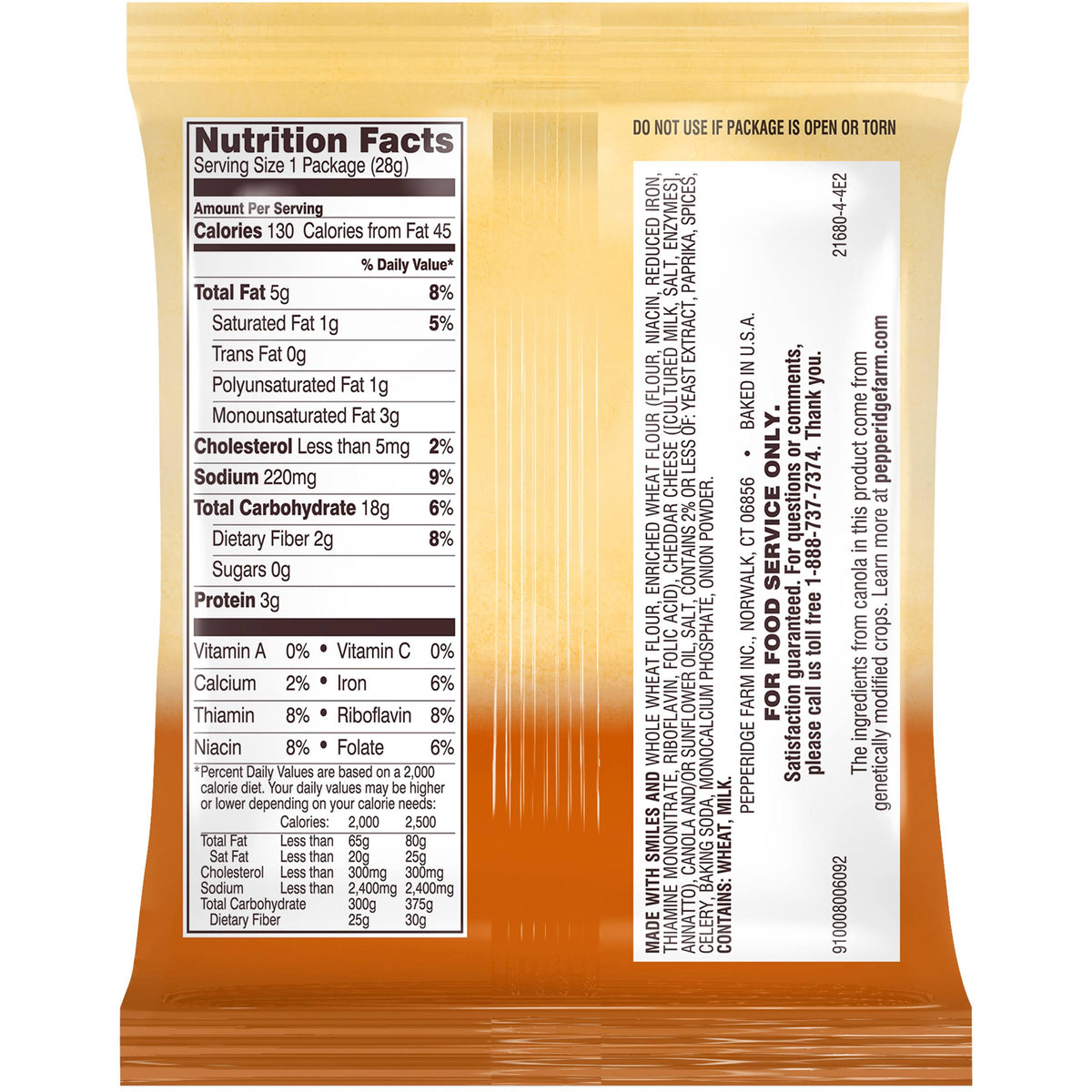 Whole Grain Cheddar Crackers Q106145