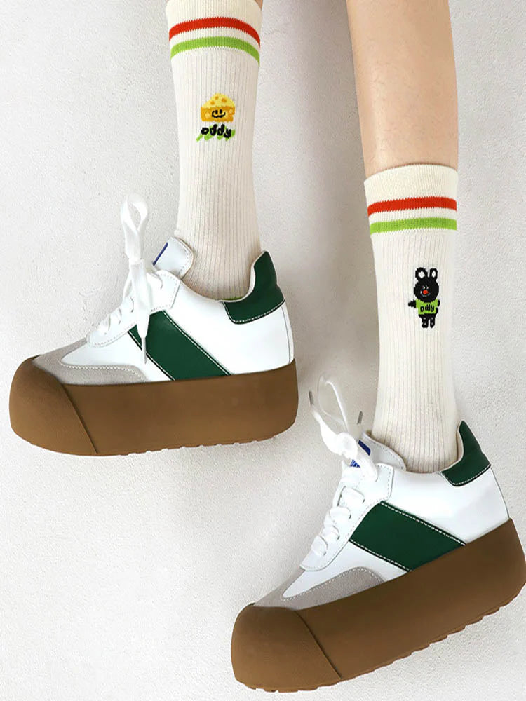 Black Bear Cotton Socks N2276