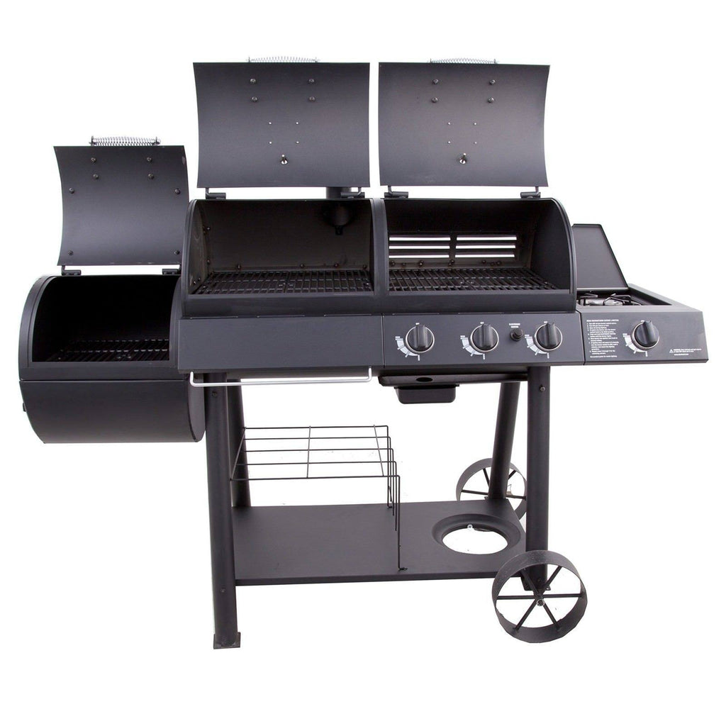 Charcoal/Gas/Smoker Combo O84652