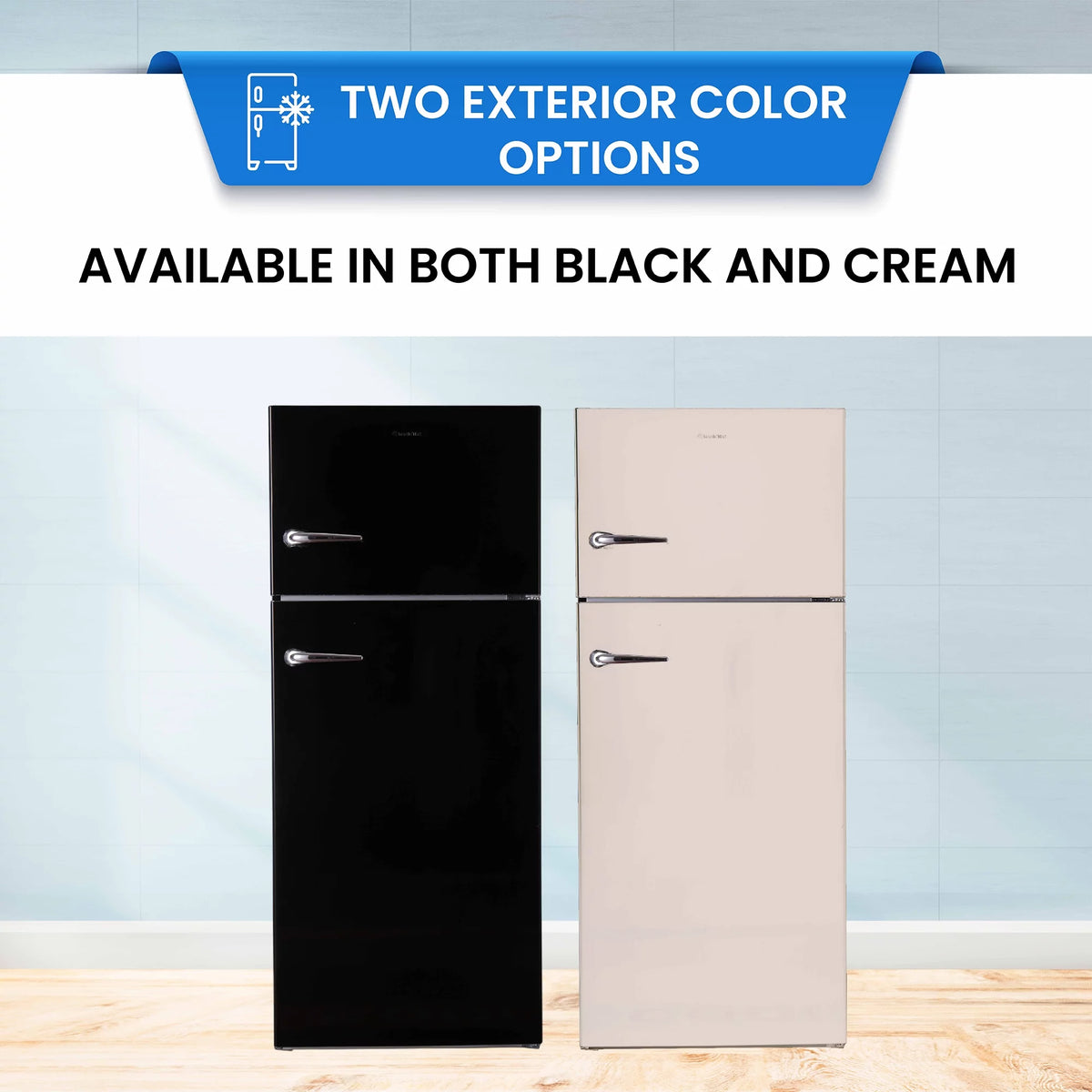 18 cu.ft. Retro Refrigerator with Ice Maker C287