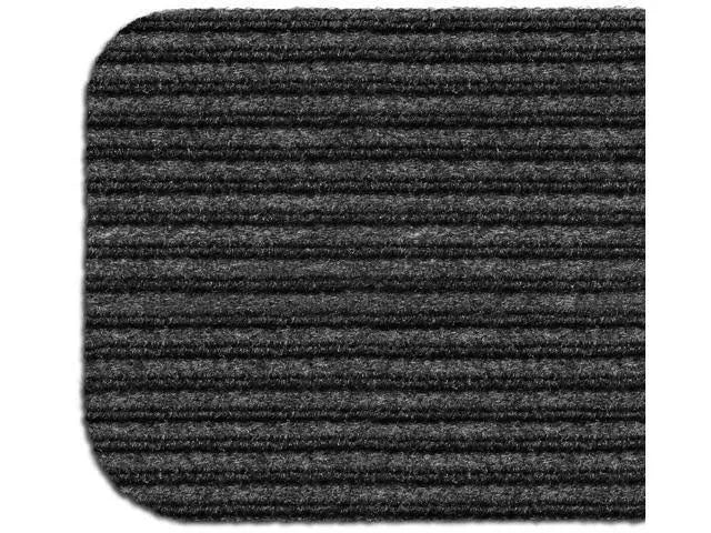 Set of 12 Skid-Resistant Carpet Stair Treads Smokey Black 9 in. x 36 in. G9943