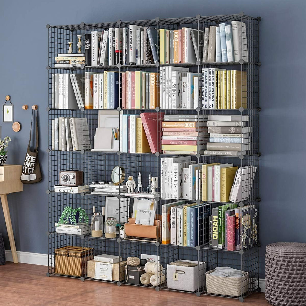 14x14 Wire Cube Storage 30-Cube Modular Shelving Unit S81649