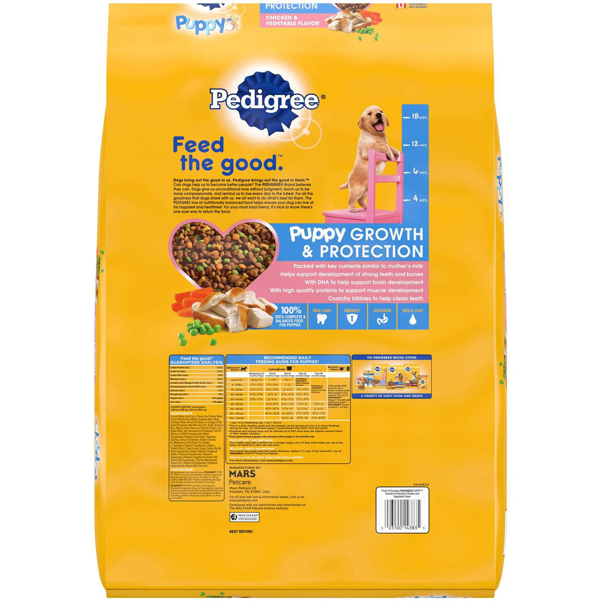 Pedigree Puppy Growth & Protection Dry Dog Food Vegetable Flavor Q467621