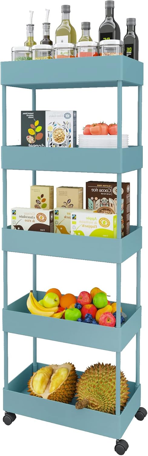 5 Tier Rolling Storage Cart Y436